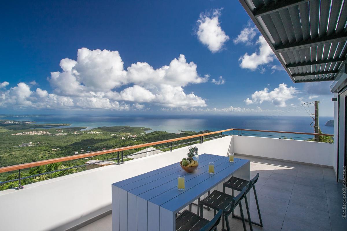 Location villa luxe Le Diamant Martinique - La terrasse mezzanine